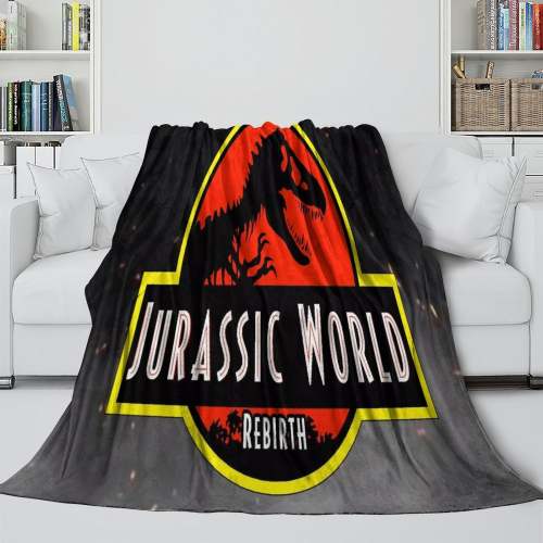 Jurassic World Rebirth Blanket Flannel Throw Room Decoration