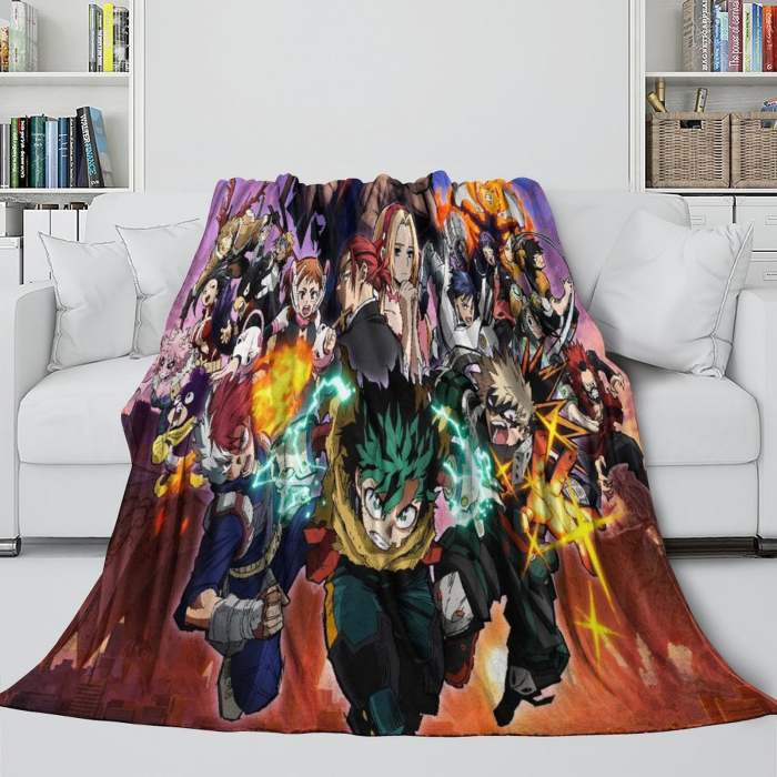 My Hero Academia You'Re Next Blanket Flannel Throw Room Decoration