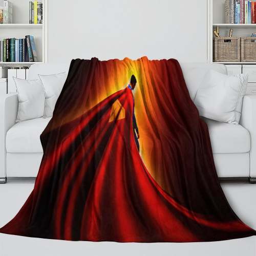 Superman  Blanket Flannel Throw Kids Room Decoration