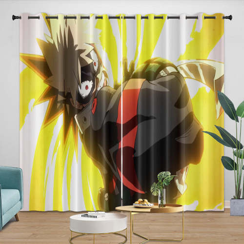 My Hero Academia You'Re Next Curtains Blackout Window Drapes Room Decoration