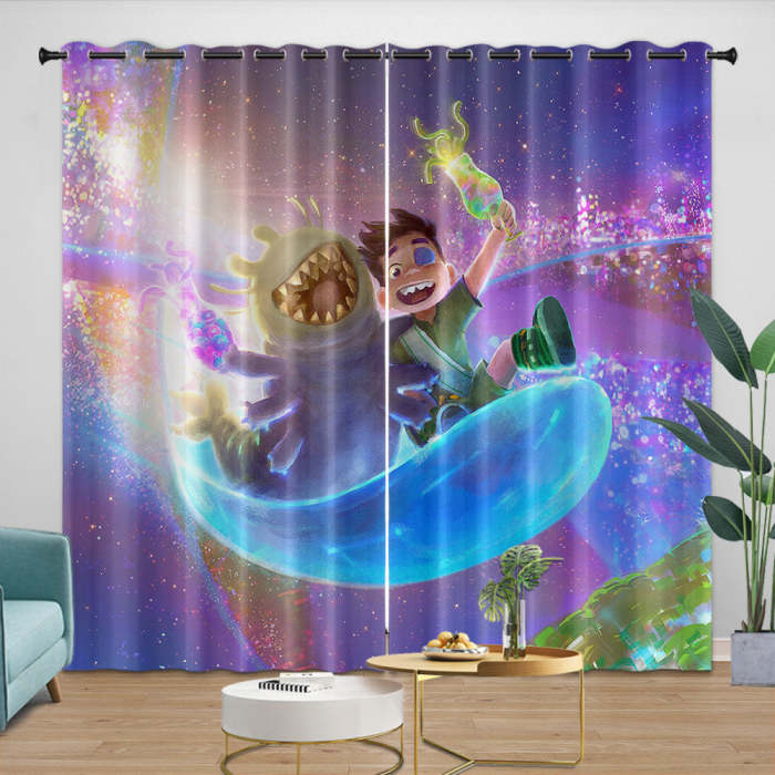 Elio Pattern Curtains Blackout Window Drapes Room Decoration