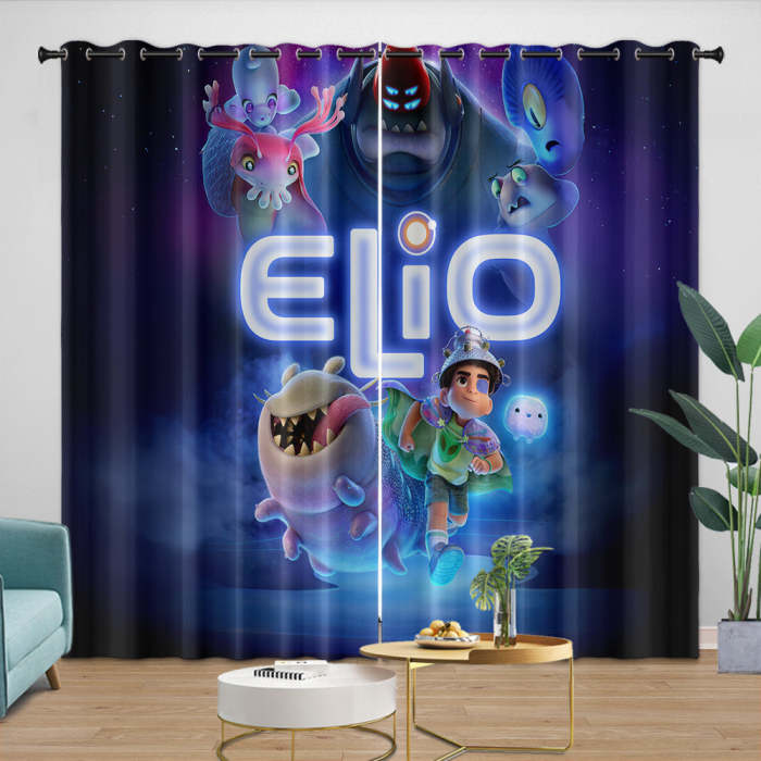 Elio Pattern Curtains Blackout Window Drapes Room Decoration