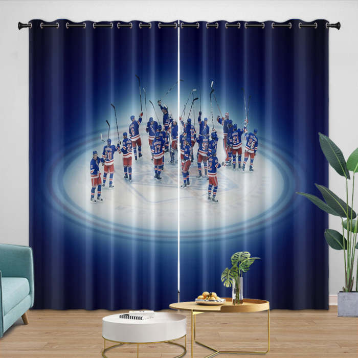 York Rangers Curtains Blackout Window Drapes Room Decoration
