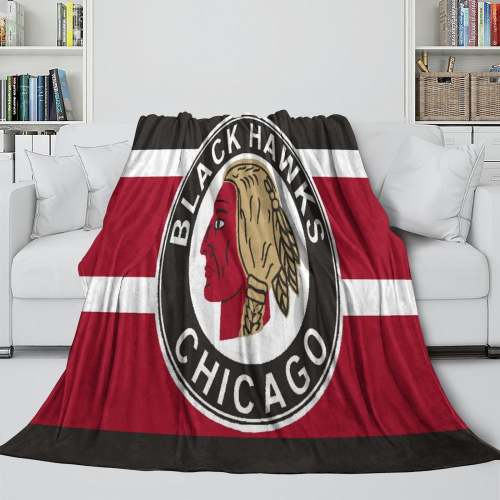 Chicago Blackhawks Blanket Flannel Throw Kids Room Decoration