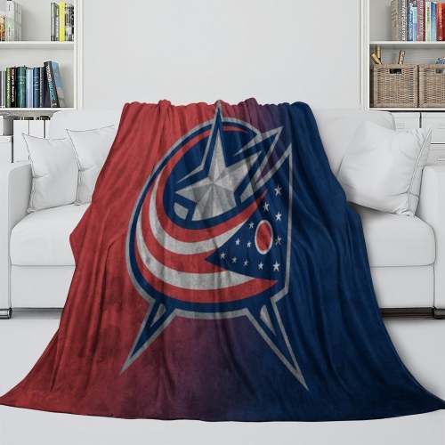 Columbus Blue Jackets Blanket Flannel Throw Kids Room Decoration