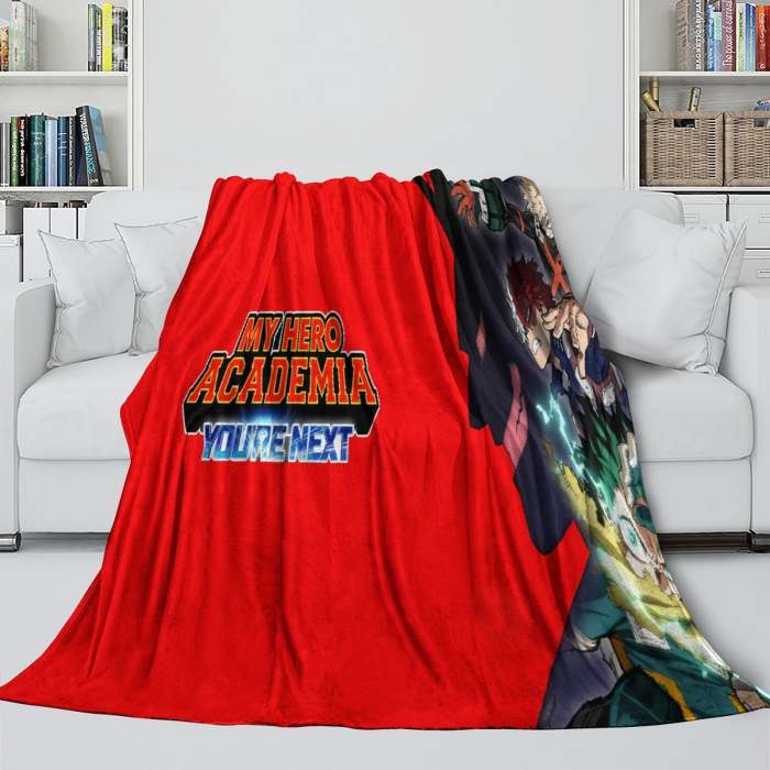 My Hero Academia You'Re Next Blanket Flannel Throw Room Decoration