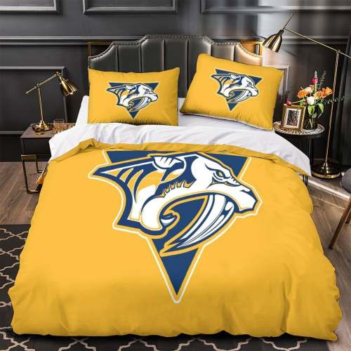 Nashville Predators Bedding Set Quilt Duvet Cover Without Filler