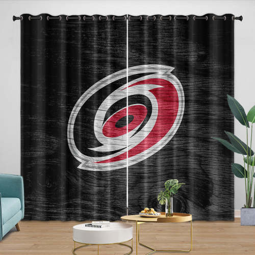 Carolina Hurricanes Curtains Blackout Window Drapes Room Decoration