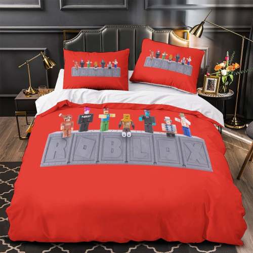 Roblox Bedding Set Kids Quilt Pattern Duvet Cover Without Filler