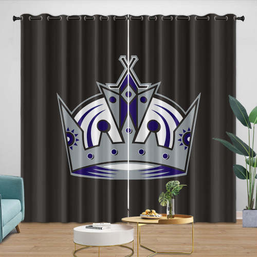 Los Angeles Kings Curtains Blackout Window Drapes Room Decoration