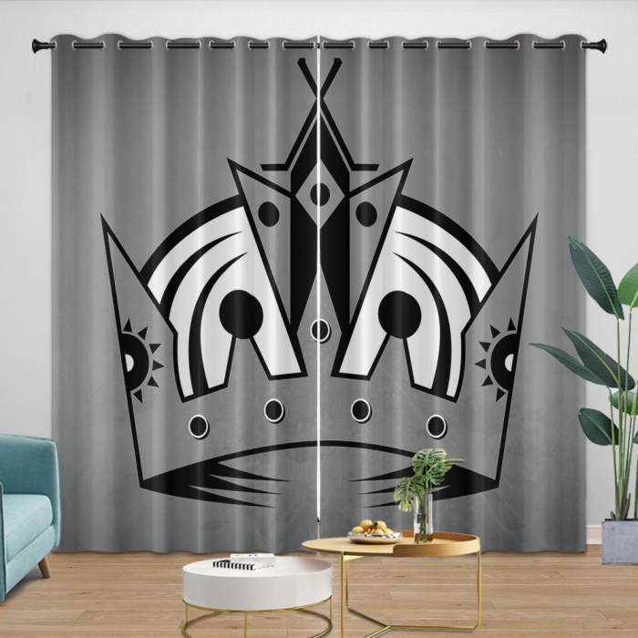 Los Angeles Kings Curtains Blackout Window Drapes Room Decoration