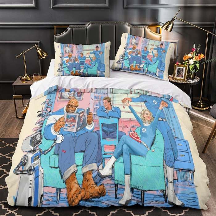 The Fantastic Four Bedding Set Quilt Duvet Cover Without Filler