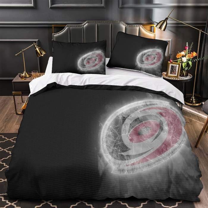 Carolina Hurricanes Bedding Set Quilt Duvet Cover Without Filler