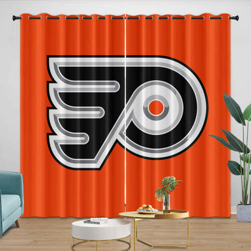 Philadelphia Flyers Curtains Blackout Window Drapes Room Decoration