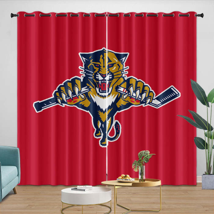 Florida Panthers Curtains Blackout Window Drapes Room Decoration