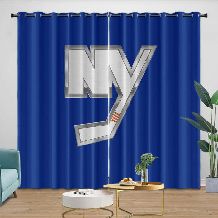 York Islanders Curtains Blackout Window Drapes Room Decoration