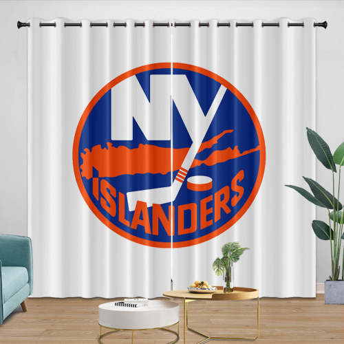 York Islanders Curtains Blackout Window Drapes Room Decoration