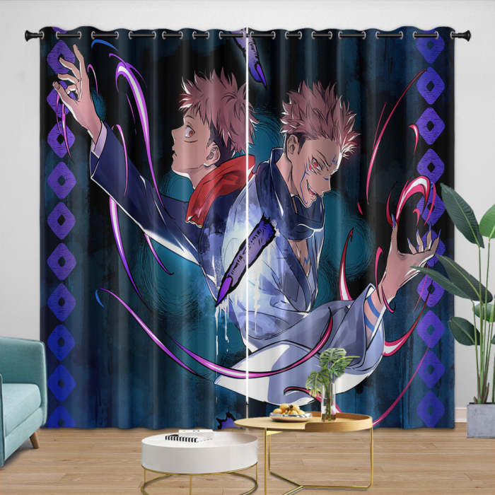 Jujutsu Kaisen Curtains Blackout Window Drapes Room Decoration