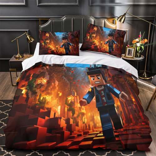 Roblox Bedding Set Kids Quilt Pattern Duvet Cover Without Filler