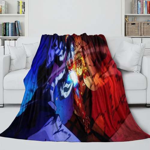 Demon Slayer Kimetsu No Yaiba Blanket Flannel Throw Room Decoration
