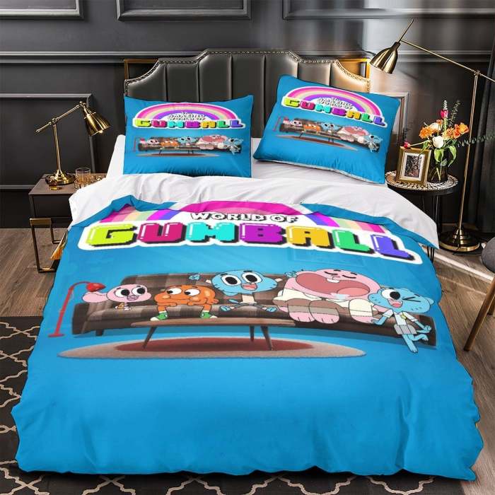 Amazing World Of Gumball Duvet Cover Bedding Set Without Filler