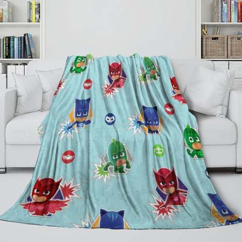 Pj Masks Blanket Kids Flannel Throw Room Decoration