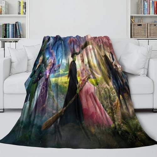 Wicked For Good Blanket Flannel Throw Room Decoration