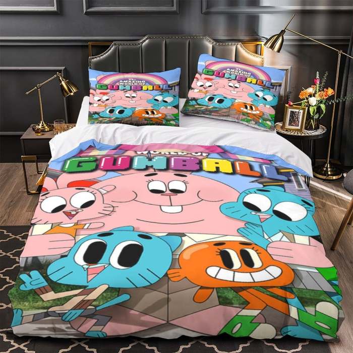 Amazing World Of Gumball Duvet Cover Bedding Set Without Filler
