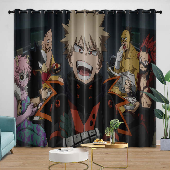 My Hero Academia You'Re Next Curtains Blackout Window Drapes Room Decoration