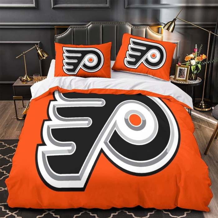 Philadelphia Flyers Bedding Set Quilt Duvet Cover Without Filler