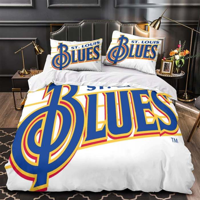 St. Louis Blues Bedding Set Quilt Duvet Cover Without Filler