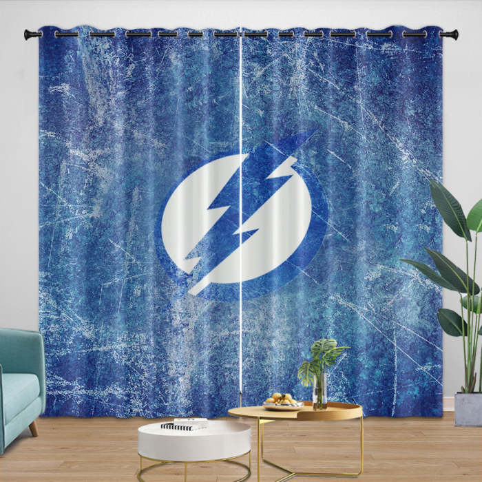 Tampa Bay Lightning Curtains Blackout Window Drapes Room Decoration
