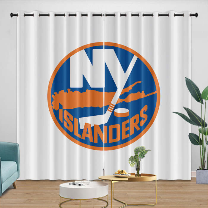 York Islanders Curtains Blackout Window Drapes Room Decoration