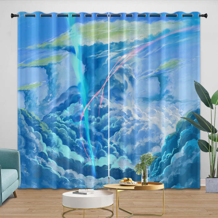Weathering With You Curtains Blackout Window Drapes Room Decoration