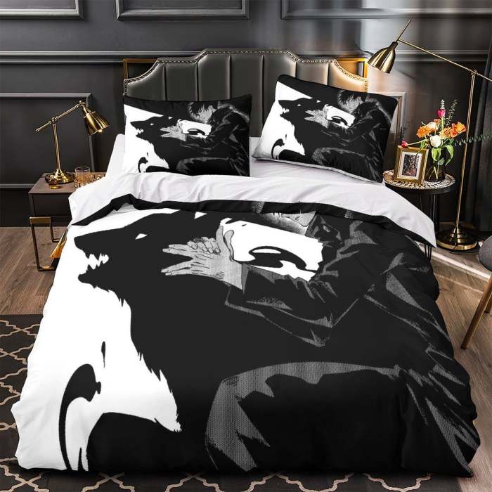 Jujutsu Kaisen Bedding Set Quilt Duvet Cover Without Filler