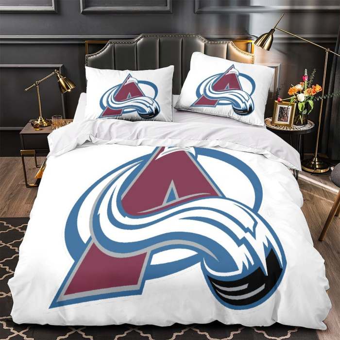 Colorado Avalanche Bedding Set Quilt Duvet Cover Without Filler
