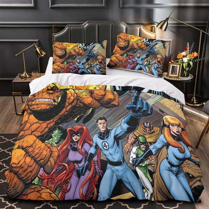 The Fantastic Four Bedding Set Quilt Duvet Cover Without Filler
