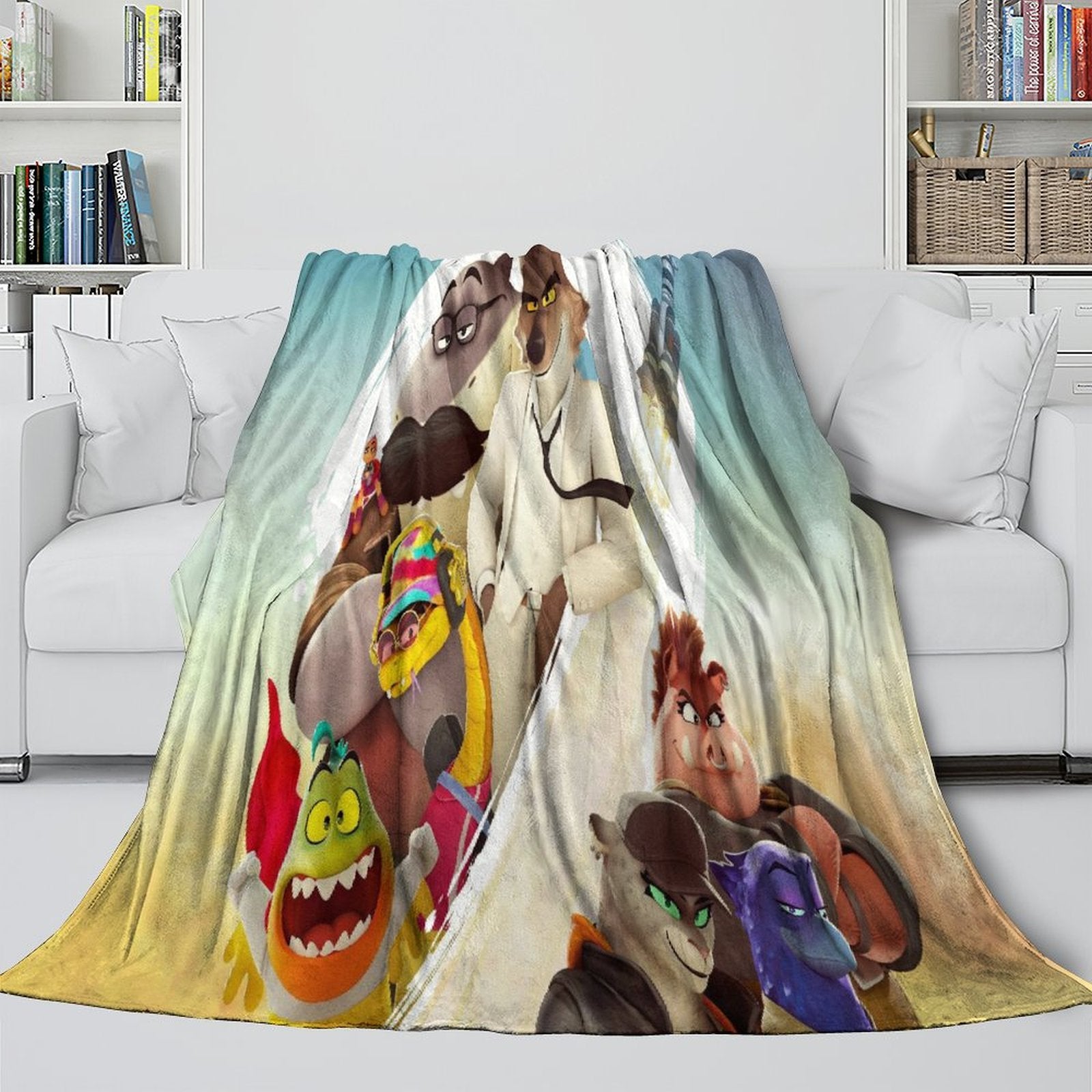 US$ 29.99 - The Bad Guys 2 Blanket Pattern Flannel Throw Room ...