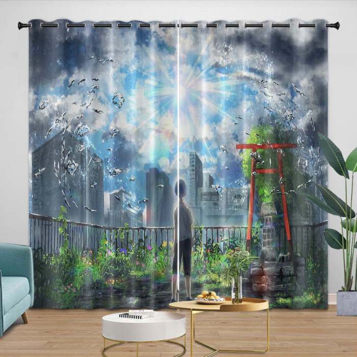 Weathering With You Curtains Blackout Window Drapes Room Decoration