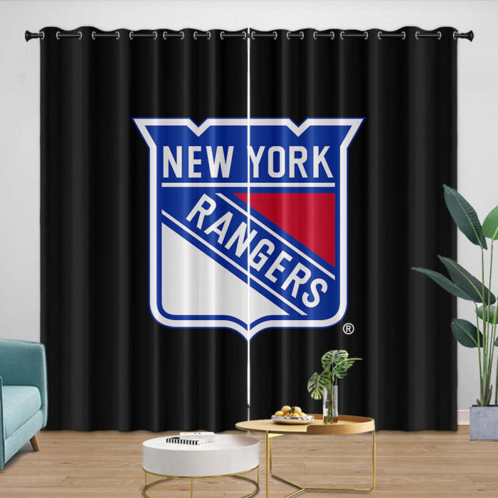York Rangers Curtains Blackout Window Drapes Room Decoration