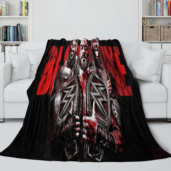 Wwe Pattern Blanket Flannel Throw Kids Room Decoration