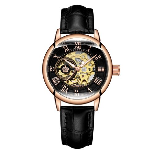 New Fashion Luxury Brand Skeleton Women Mechanical Watch Female Clock Automatic Mechanical Watches For Women Silver Montre Femme