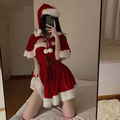 Santa Sweet Baby one-shoulder skirt