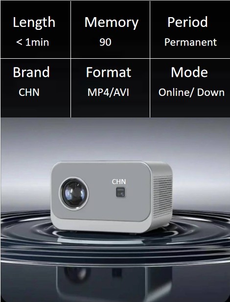 CHN high-definition projector 90GB