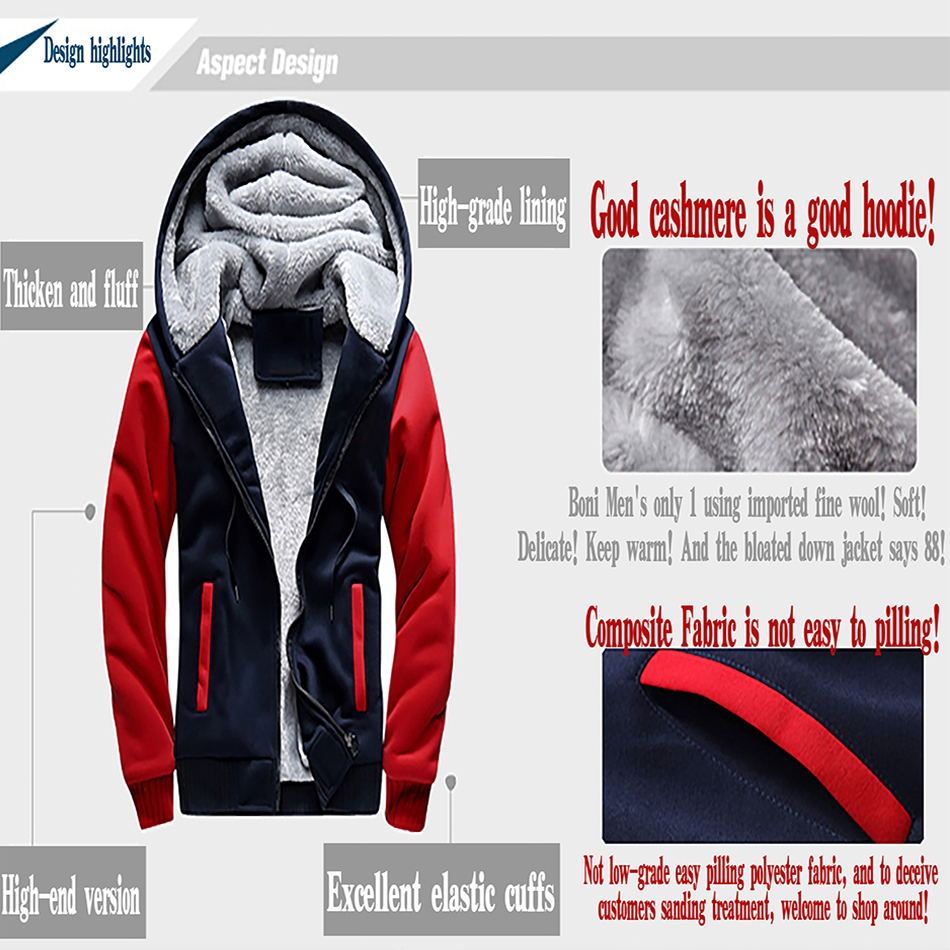 JUE Thicken Plus Velvet Hoodie Cadi-Llac Printing Cardigan Warm Jacket Men /& Woman Casual Sweatshirt Y//B//S