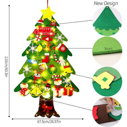 Children's DIY Felt Christmas Tree Set Wall-mounted Decorations