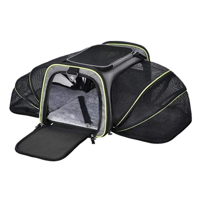 Portable Pet Backpack Expandable Breathable Travel Pet Bag
