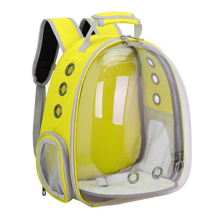 Pet Travel Backpack Transparent Pet Carrier Bag