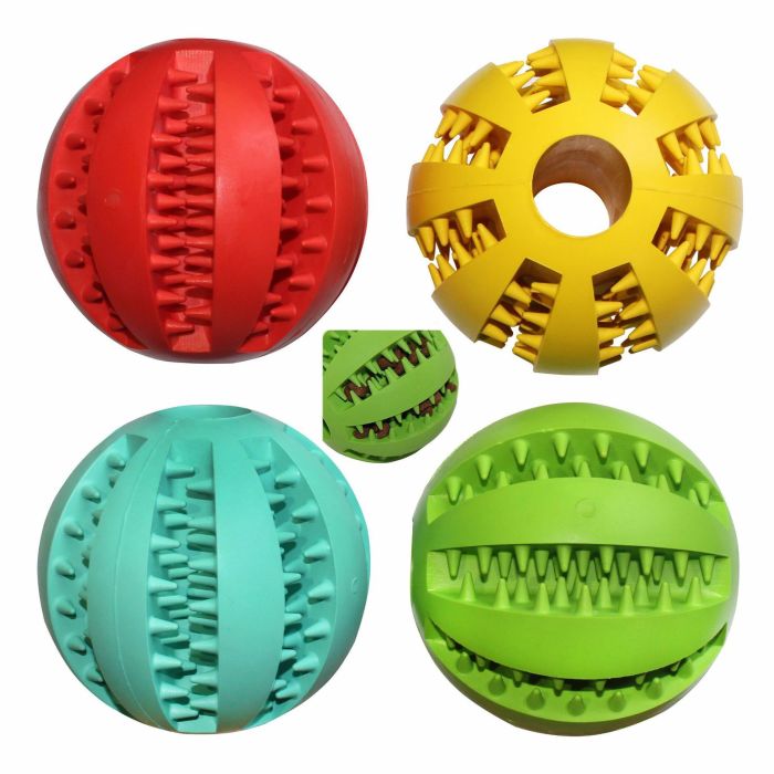 Dog Rubber Ball Pet Chewing Molar Snack Toy