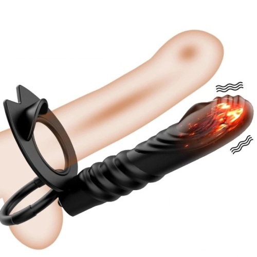 Dual Penetration Vibrating Cock Ring